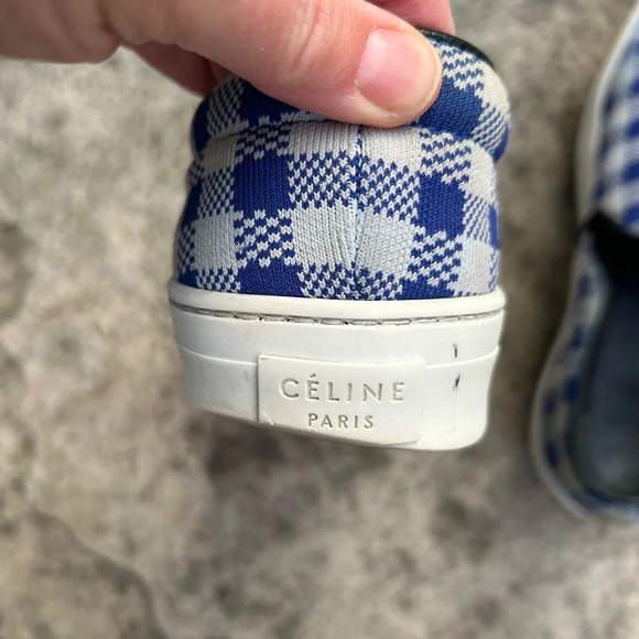 Celine Slip On Checked Shoes, size 37 - Picture 14 of 14
